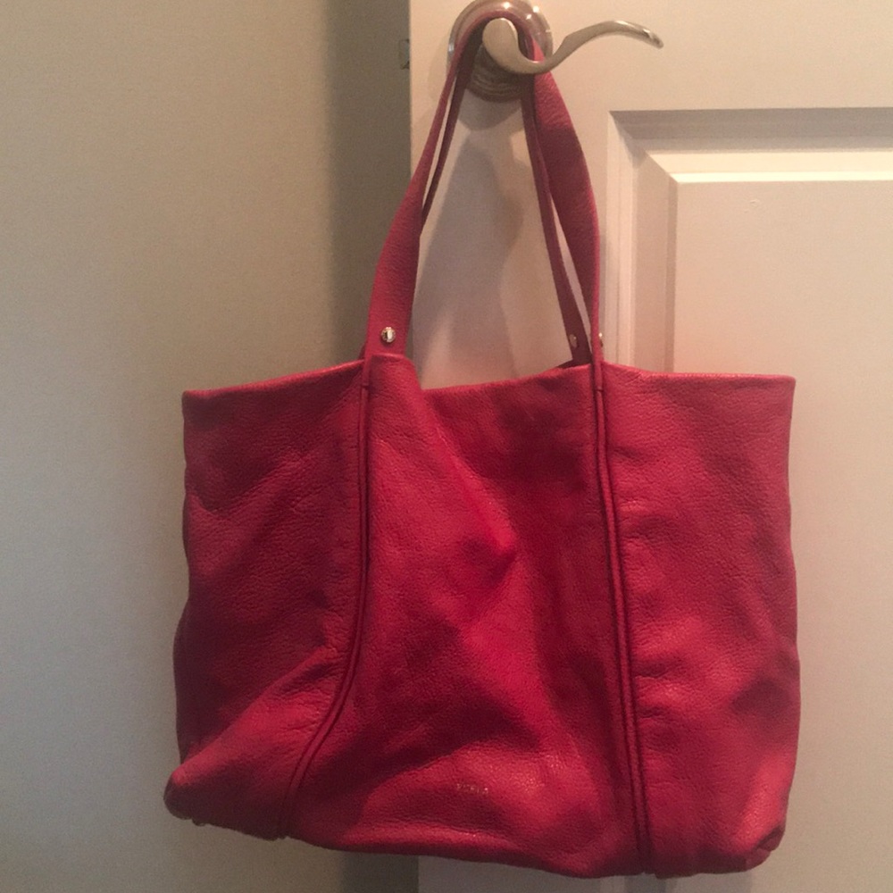 Furla handbag in magenta. Rarely used.
